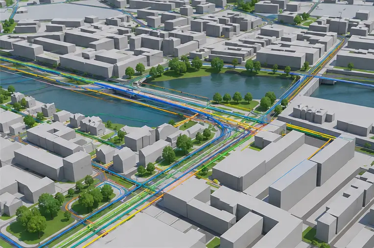 GIS Service für Leitungsnetze mit digitalen Geodaten